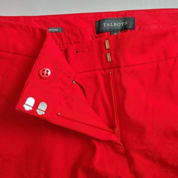 BEAUTIFUL Brocade Talbots Signature Pants Size 8 - Picture 3 of 7